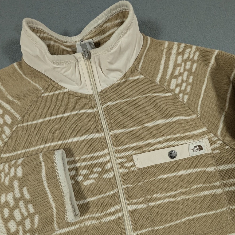 The North Face Quarter Zip Fleece Pullover Mens Medium Tan Leo Gordon Lyon